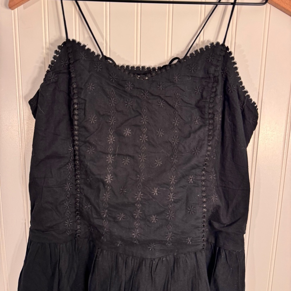 GAP Embroidered 100% Cotton Adjustable Strap Mini Dress NWT Women’s Size S - Picture 3 of 12
